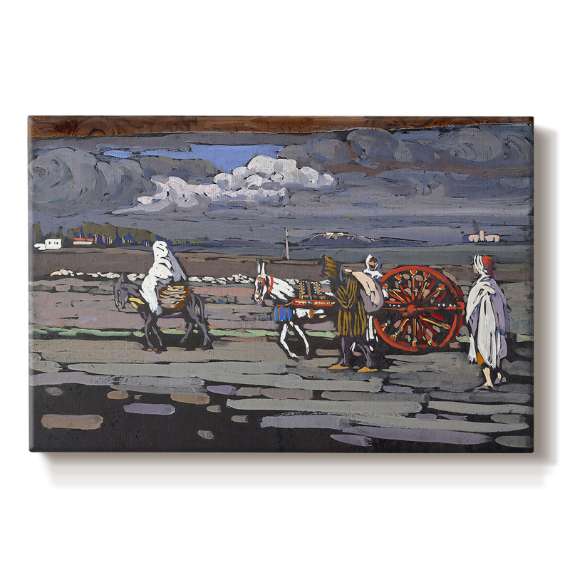 Arabs I (Cemetery)-Wassily Kandinsky-Gallery Wrapped Canvas-1909, 8 x 12