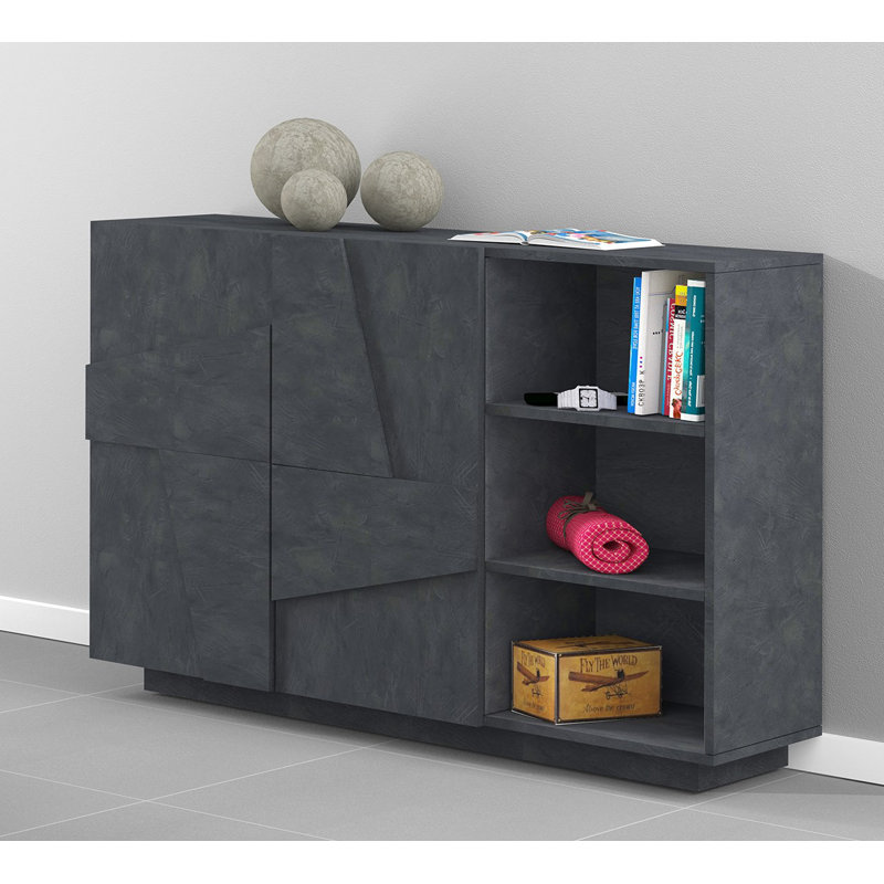 Longford 121 Cn Wide Sideboard, Black