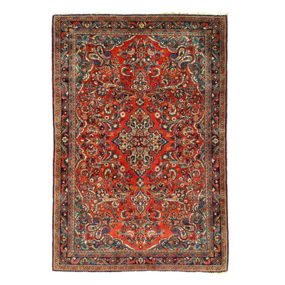 Mehr Oriental Area Rug in Rust