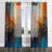 Ausar - Abstract Velvet Grommet Curtain - 1 Panel-1126248280-1127044175