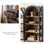 Vitrines en bois massif noir et verre