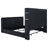 Contemporary Wingback Bed with Motorized TV Lift and Flame Visualizer