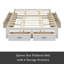 Lit plateforme avec 6 tiroirs de rangement-18671821-18671822