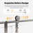 50-54" W * 76" H Frameless Single Sliding Shower Doors Without Soft-close, Bathroom Sliding Shower Door With Towel Rail And Auxiliary Handle, 5/16" (8mm) Thick Sgcc Tempered Glass Door, Chrome-119092226