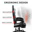 Ebern Designs Adjustable Reclining Ergonomic Faux Leather Swiveling PC & Racing Game Chair with Footrest-739421478