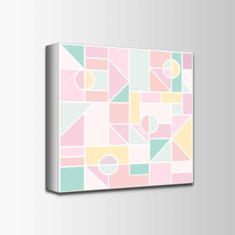 «Abstract Reflections of Spring» par Stefanie Bales - impression, Toile tendue, H 10 po x l 10 po, Ne s’applique pas
