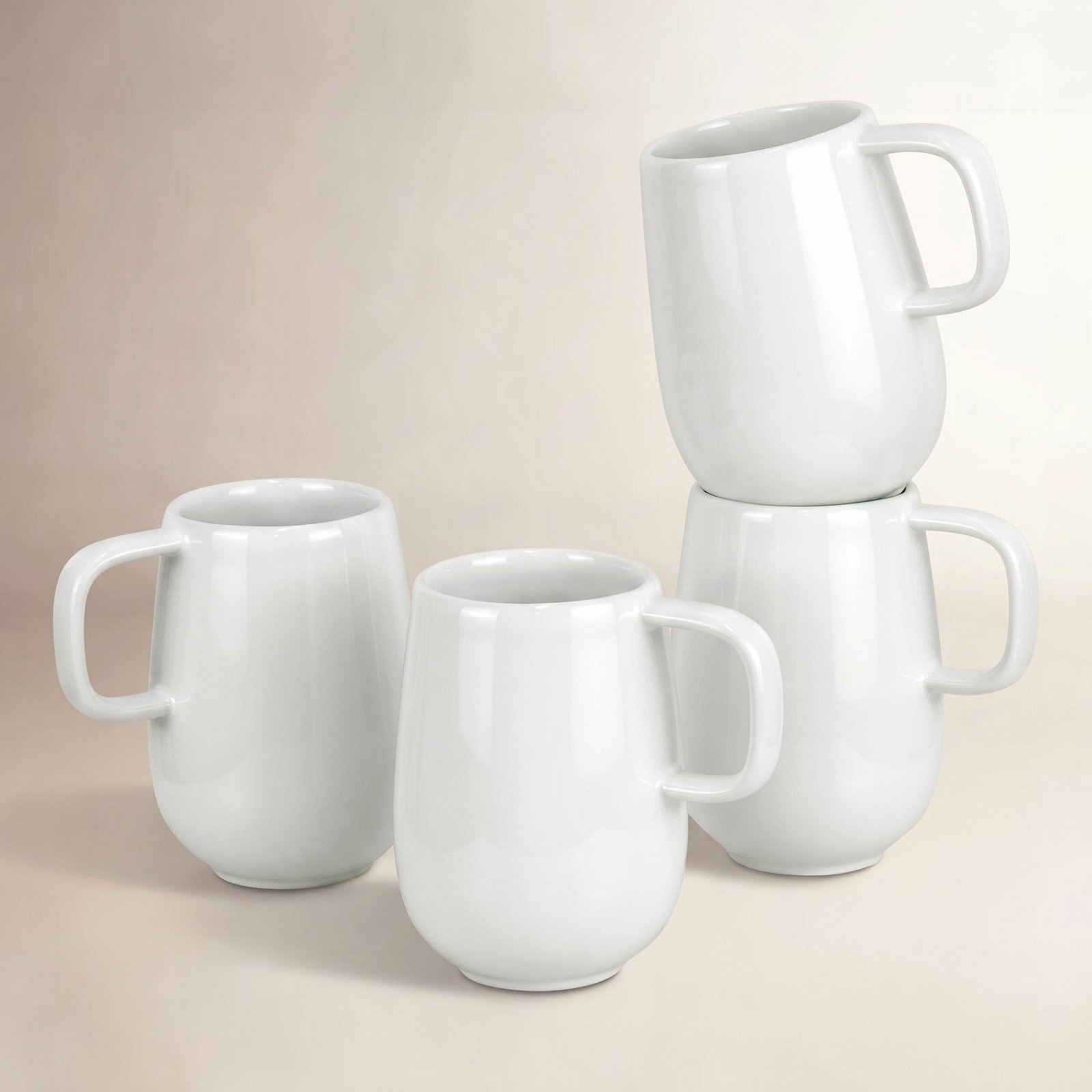Parkview Stoneware Coffee Mug, 12.85 fl oz., White