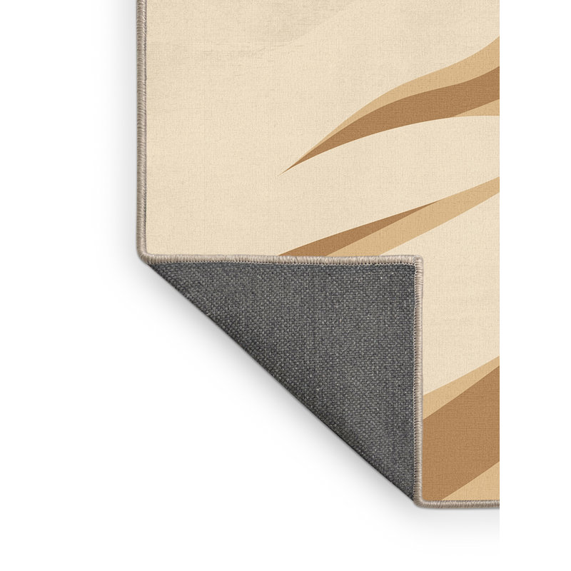 Tapis beige moelleux moelleux moelleux et minimaliste Oreland, 6 X 9