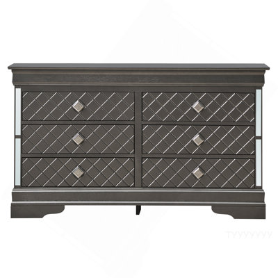 Commode Verona, noir métallique