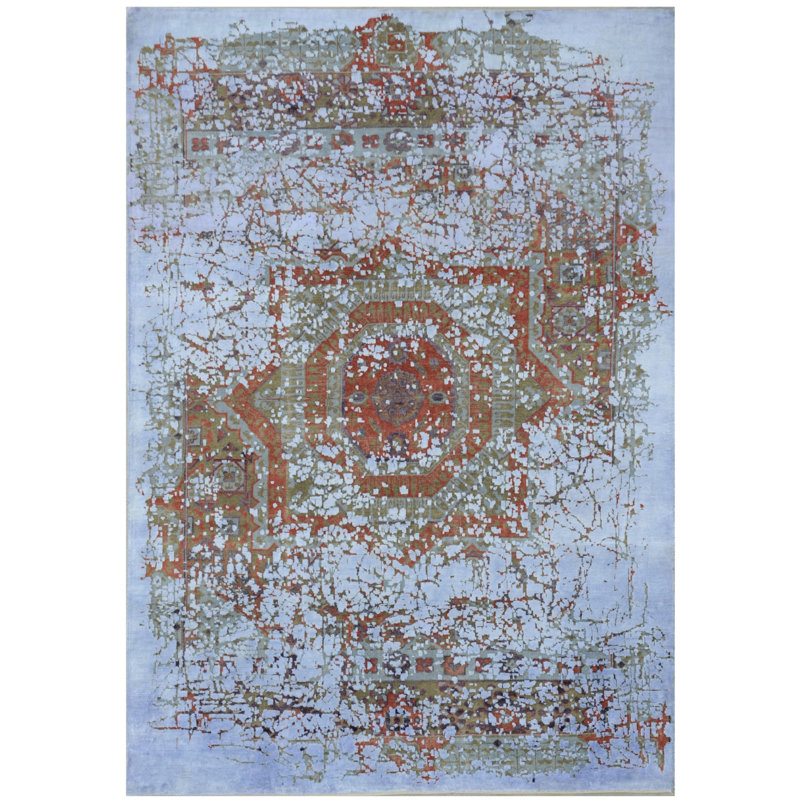 Geometric Hand Knotted 170cm X 240cm Area Rug