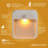 Lumen Amber LED Sleep Friendly Wireless Battery Powered Motion Sensing Nightlight, 3-Pack