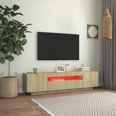 Meuble télé Meuble télé Console console télé avec lumières DEL