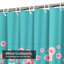 Rideau de douche imperméable rose, bleu et rose-1977839851