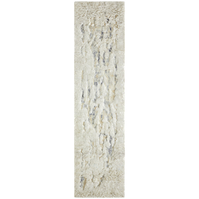 Dermando Hand Knotted Wool Abstract Area Rug
