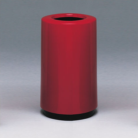 Poubelle 21 gallons receptacle Top Entry Round, Miel blanc