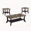 Ensemble de 3 tables basses en faux marbre