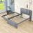 Jadarrion Full Size Linen Upholstered Platform Bed with Twin Trundle-604889389