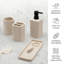 Ensemble complet d'accessoires de salle de bain, ensemble complet de meuble-lavabo pour salle de bain 4 pièces, pompe à savon, gobelet, porte-brosse à dents et plateau inclus-2068006984