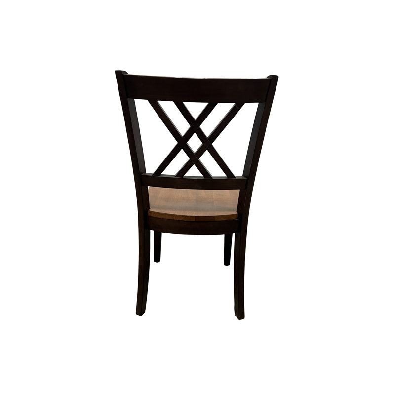 4 - Person Extendable Solid Wood Solid Wood Top Pedestal Dining Set, Whiskey, Mocha