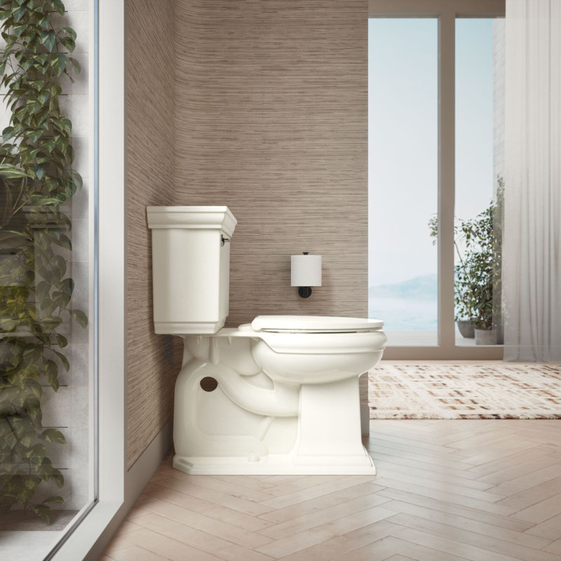 Glissade Readylatch Quiet-Close Toilet Seat, Biscuit