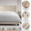 Structure de lit en tissu avec tête de lit ajustable Winston Porter-709296191-709296180
