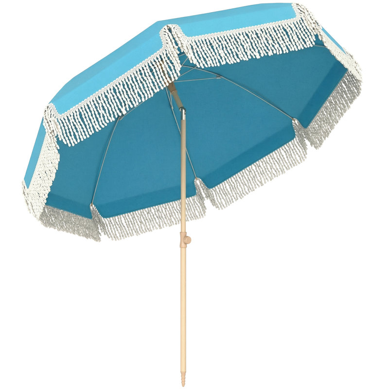 174cm Beach Parasol, Blue