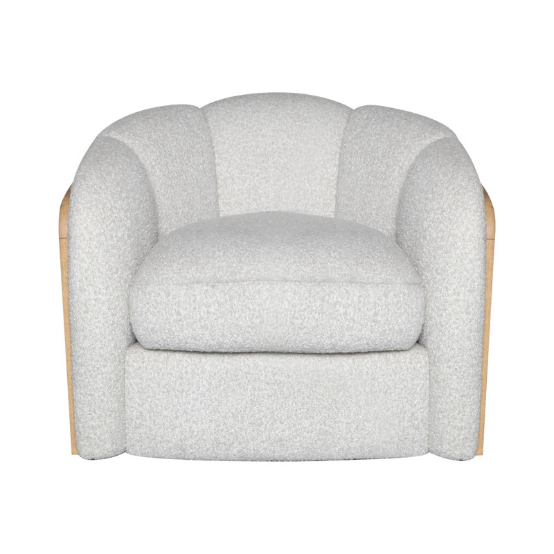 Chaise d'appoint Danczyk, Polyester crème