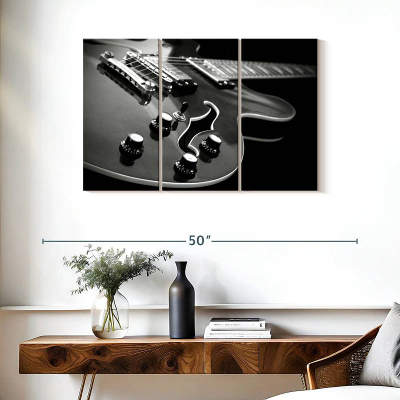 Abarca Monochrome Electric Guitar, 24" H x 38" W