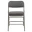 Premium Curved Triple Braced & Double Hinged Fabric Upholstered Metal Folding Chair-1755300525-1755300526