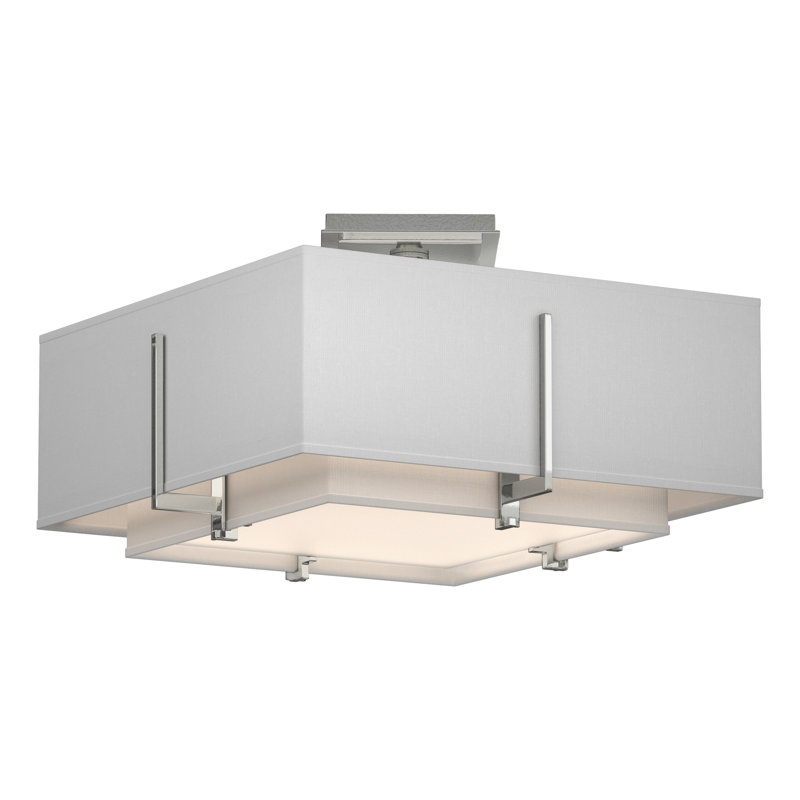 Exos 2 - Light Semi Flush Mount, Flax, Sterling