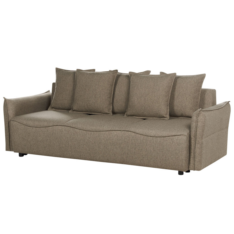 Angleica 3 Seater Sofa Bed, Brown