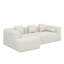 Divan-lit surdimensionné en forme de L 101,2 ", canapé modulaire à compression complète, canapé modulaire à combinaison libre 2 pièces avec assise profonde-118020728
