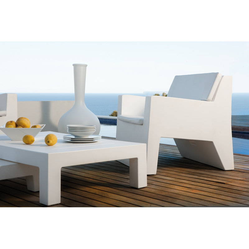 Jut Patio Chair, Ecru