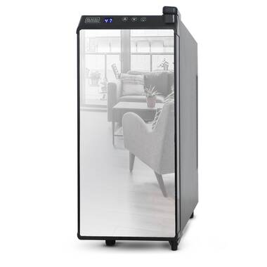 Costway 10'' 12 Bottle Single Zone Freestanding Wine Refrigerator