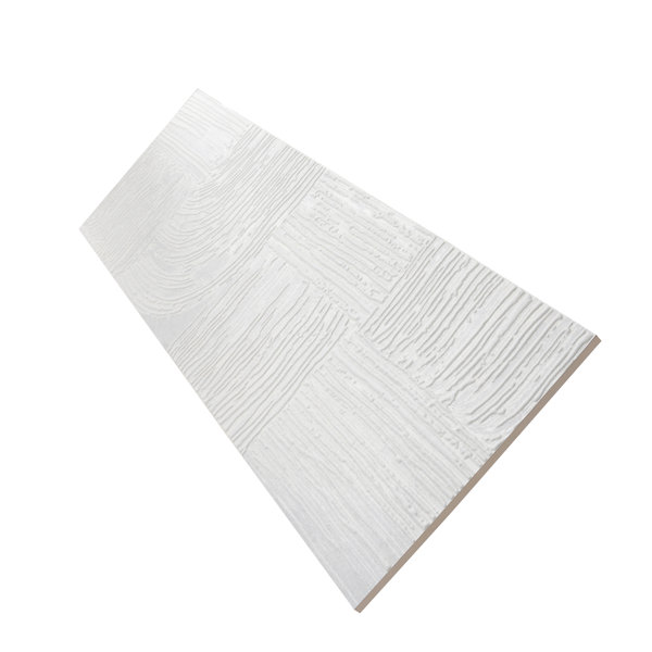 Terrain 12x36 Off-White Ceramic Large Format Trowel Plaster-Style Wall Tile (5.82 sq ft/case) - 4 Pack