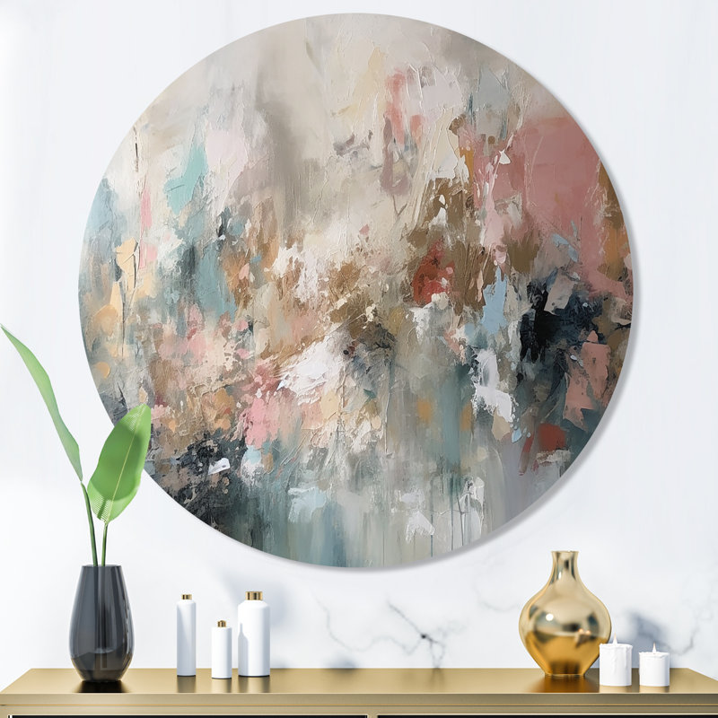 Coup de pinceau, peinture abstraite I, H 36 po x l 36 po x P 1 po