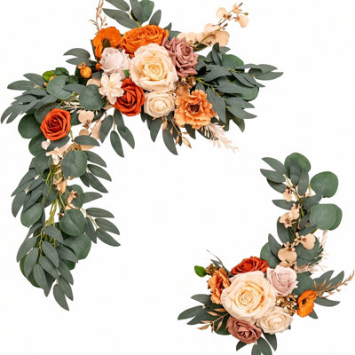 Bouquets de mariage, ensemble de 2 guirlandes florales, arrangements floraux artificiels pour la réception de mariage