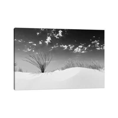 White Sands Minimalistic | Monochrome by Melanie Viola - Wrapped Canvas Print