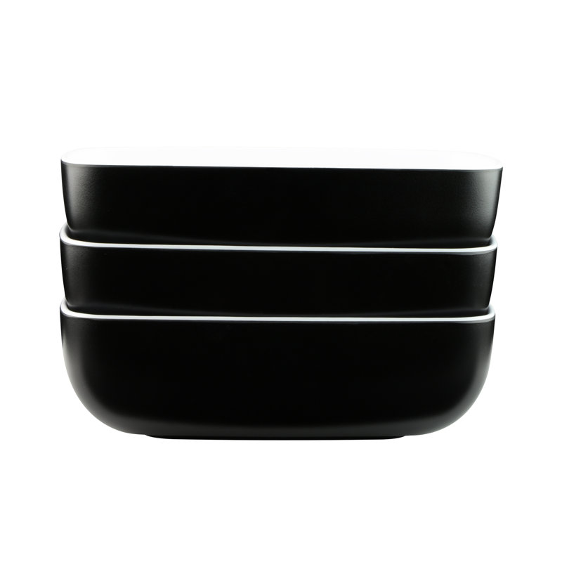 19 oz. Salad Bowl, White/Black