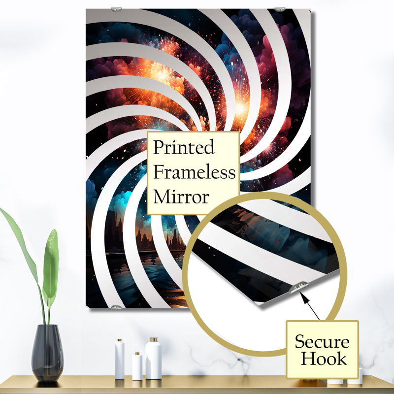 Grand miroir mural Aggarwal, 40 po x 30 po