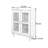 Solid Cypress Wood Console Cabinet