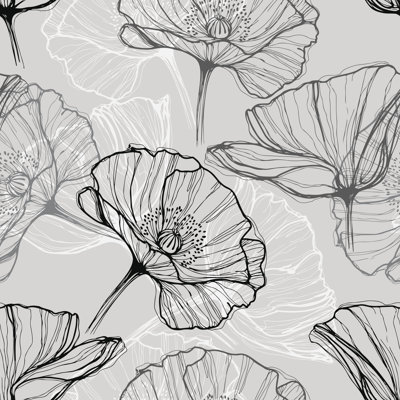 " Monochrome Seamless Pattern " by Aqua_Marinka