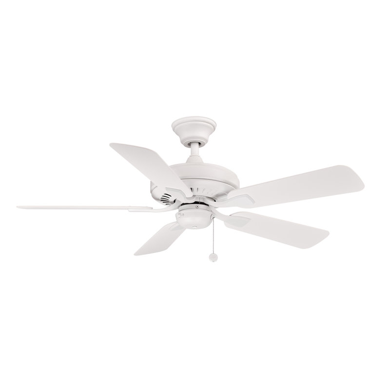 Edgewood 44 inch Indoor/Outdoor Ceiling Fan - Matte White with Matte White blades, Matte White with Matte White Blades
