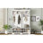 Modern Hallway Hall Tree With Metal Hooks And Storage Space, Multi-Functional Entryway Coat Rack With Shoe Cubbies-855526302