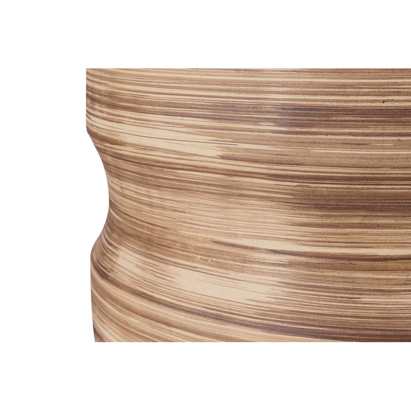 Provenance Signature Outdoor Round Side Table, Natural Brush
