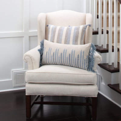 Housse et insert de coussin rectangulaire en coton Alpine