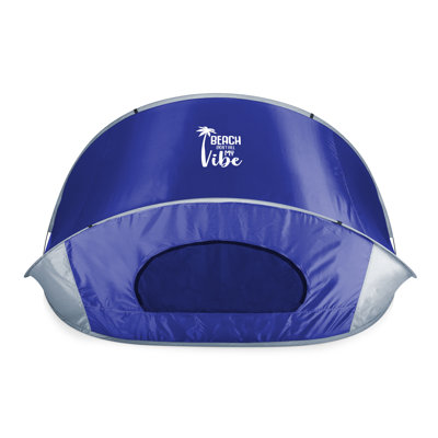Beach Sayings Vacay Vibes Manta Portable Beach Tent - Pop Up Tent - Beach Sun Shelter Pop Up