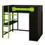 Lit mezzanine avec bureau d'étude et garde-robe ouvert-455922368