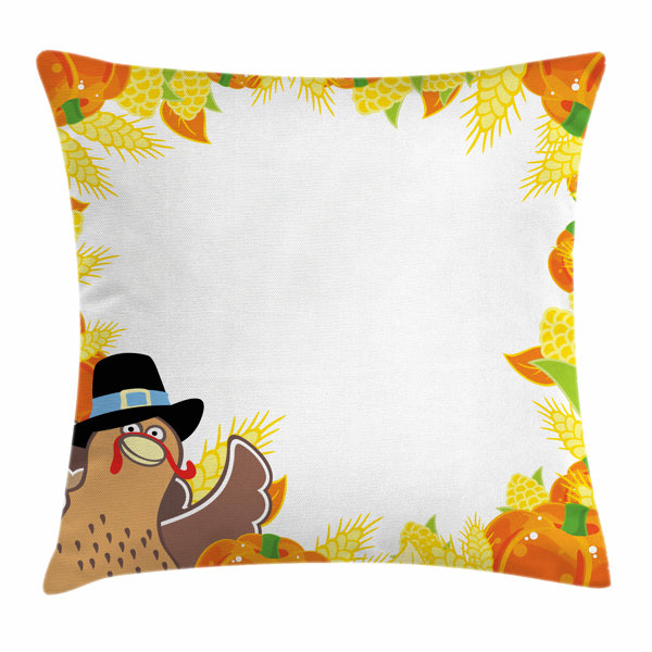 Kissenbezug Mit Ahornblatt-Motiv – Getuftet, Herbsternte, 45,7 X 45,7 Cm