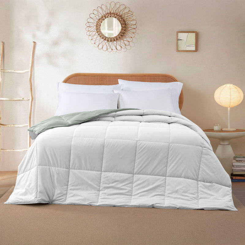 Modern Threads Sanctuary by PCT Down Alternative Microfiber Quilted Reversible Comforter & Duvet Insert - Soft, Comfortable Alternative to Goose Down - Bedding for All Seasons